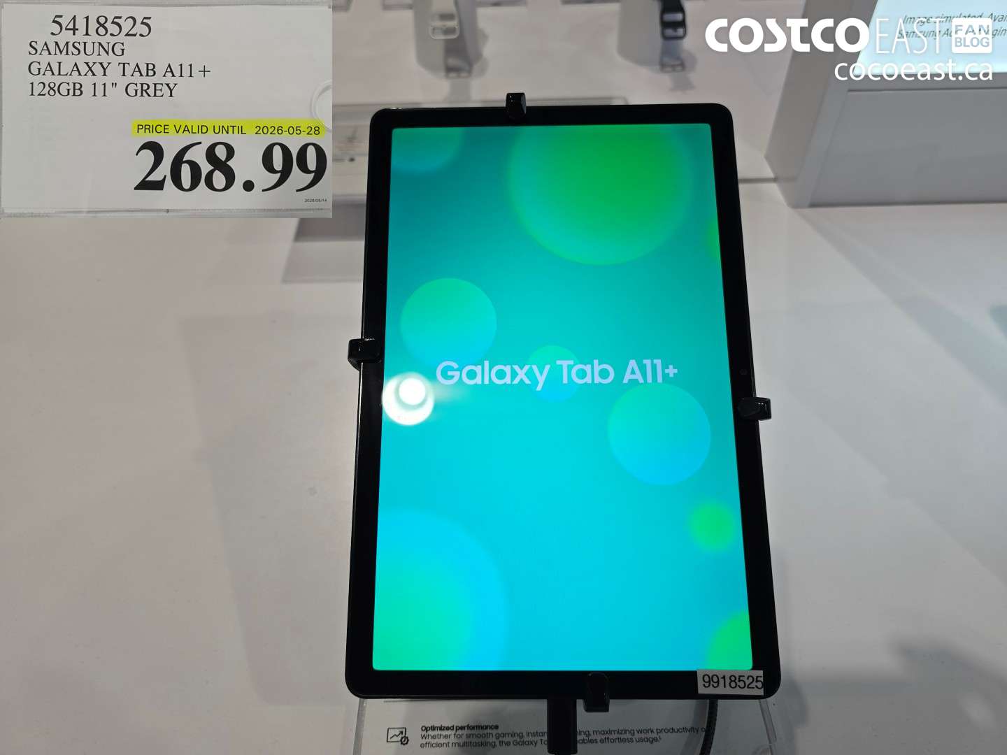 5418525 SAMSUNG GALAXY TAB A11+ 128GB 11
