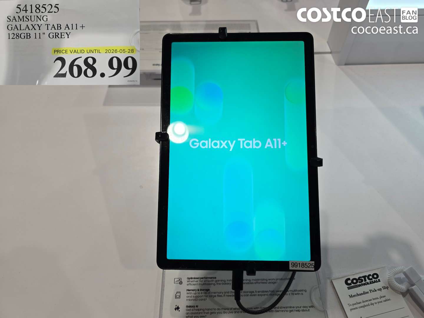 5418525 SAMSUNG GALAXY TAB A11+ 128GB 11