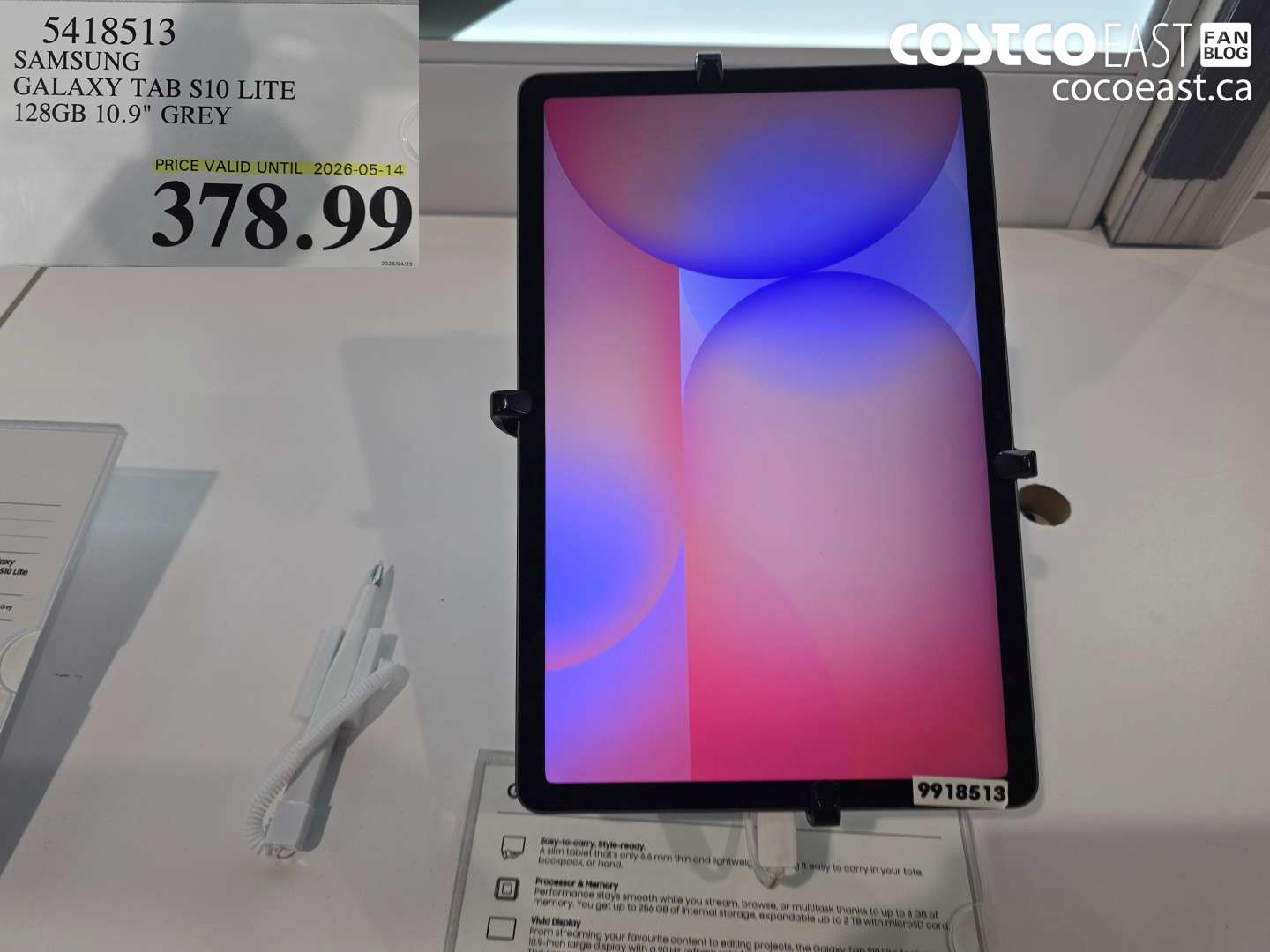 5418513 SAMSUNG GALAXY TAB S10 LITE 128GB 10.9