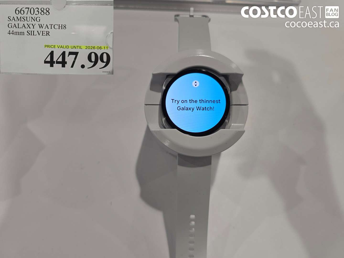 6670388 SAMSUNG GALAXY WATCH8 44MM SILVER $447.99