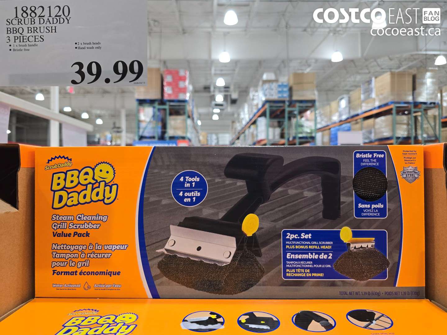1882120 SCRUB DADDY BBQ BRUSH 3 PIECES $39.99