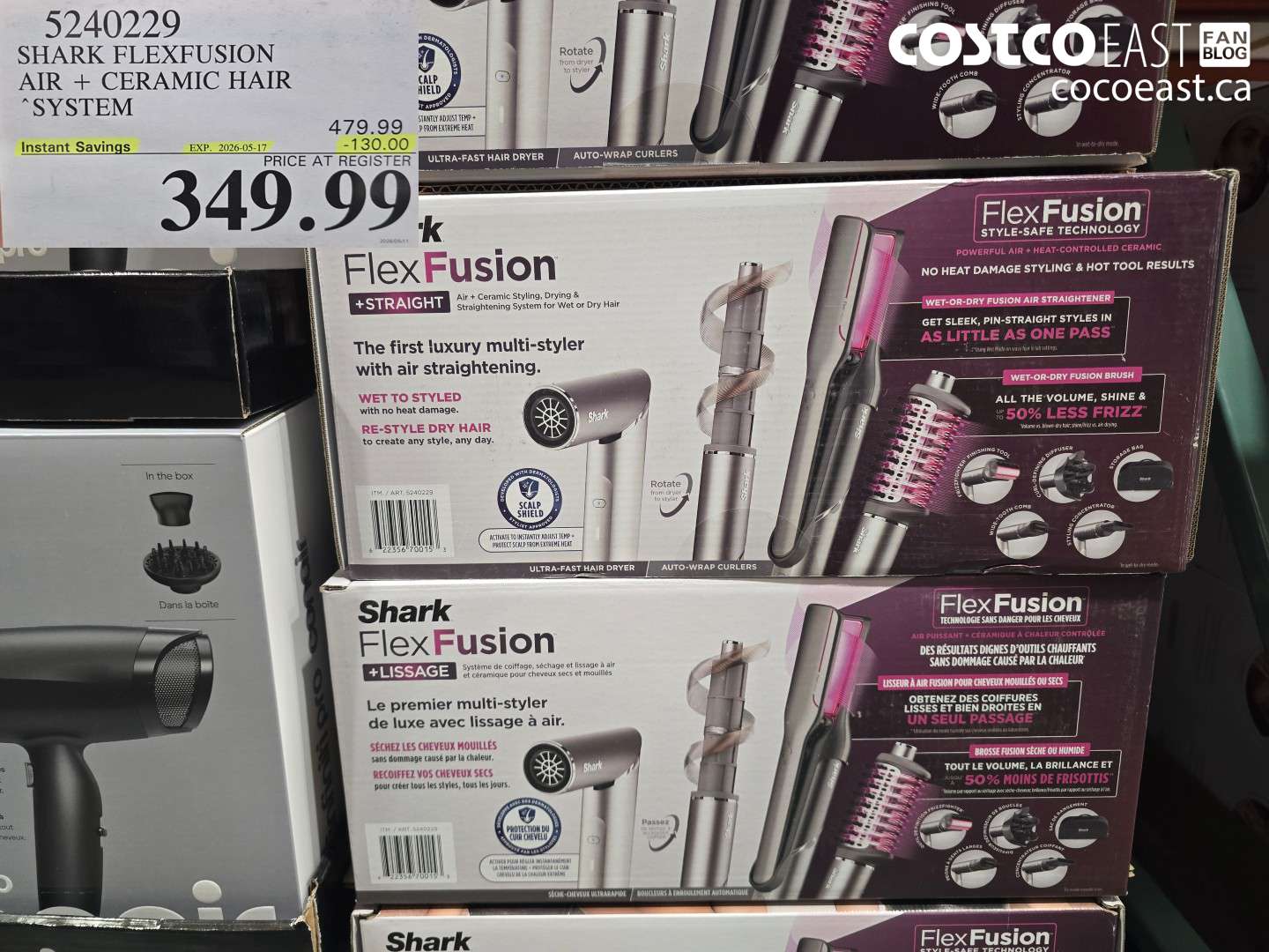 5240229 SHARK FLEXFUSION AIR + CERAMIC HAIR SYSTEM ($130.00 INSTANT SAVINGS EXPIRES ON 2026-05-17) $349.99