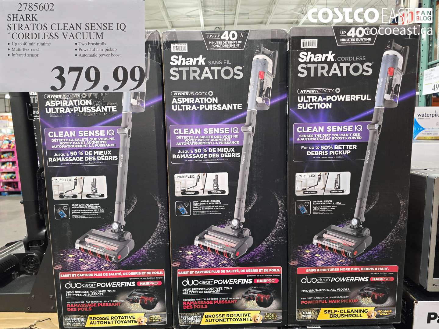 2785602 SHARK STRATOS CLEAN SENSE IQ CORDLESS VACUUM $379.99