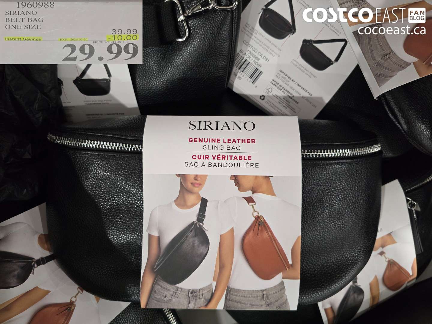 1960988 SIRIANO BELT BAG ONE SIZE ($10.00 INSTANT SAVINGS EXPIRES ON 2026-05-10) $29.99