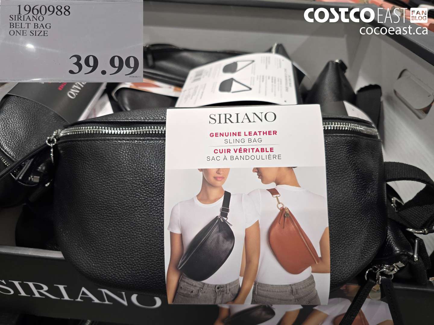 1960988 SIRIANO BELT BAG ONE SIZE $39.99
