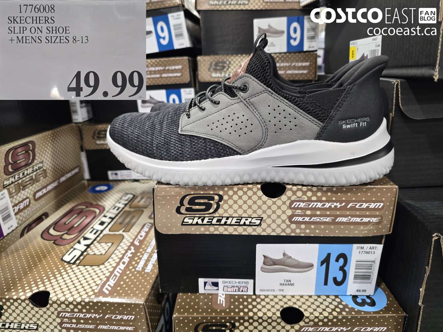 1776008 SKECHERS SLIP ON SHOE MENS SIZES 8-13 $49.99