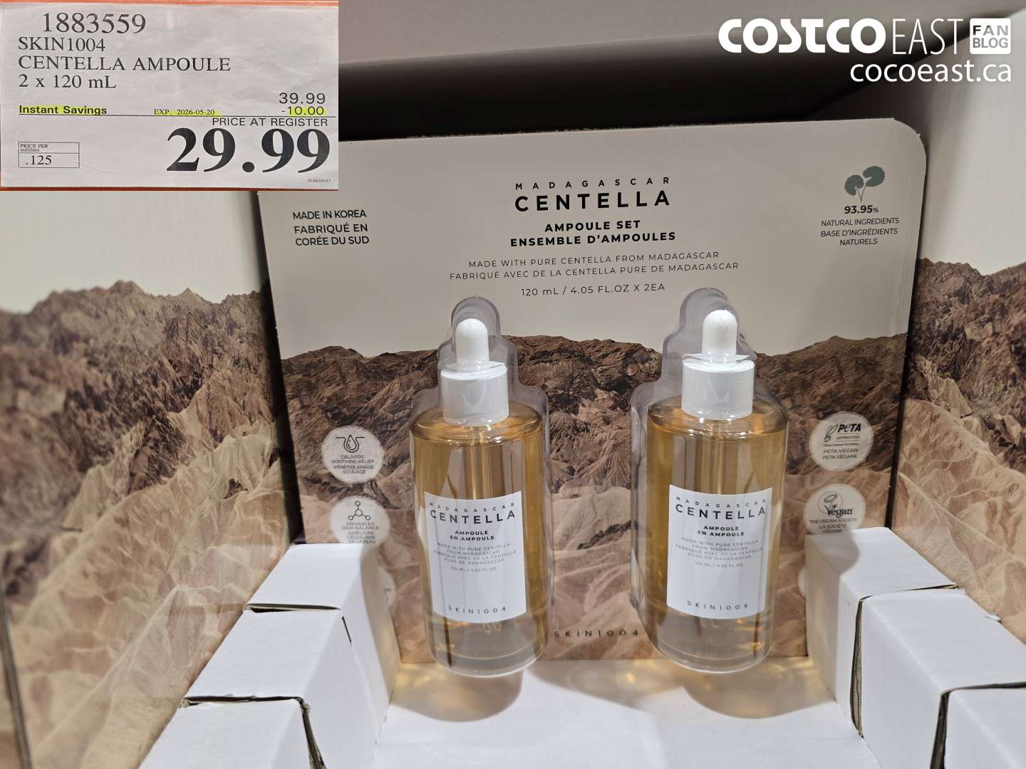 1883559 SKIN1004 CENTELLA AMPOULE 2 X 120 ML ($10.00 INSTANT SAVINGS EXPIRES ON 2026-05-20) $29.99