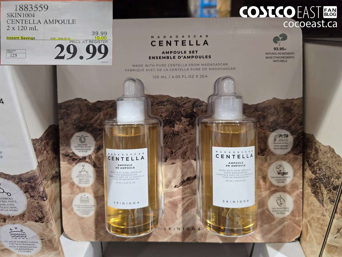 1883559 SKIN1004 CENTELLA AMPOULE 2 X 120 ML ($10.00 INSTANT SAVINGS EXPIRES ON 2026-05-20) $29.99
