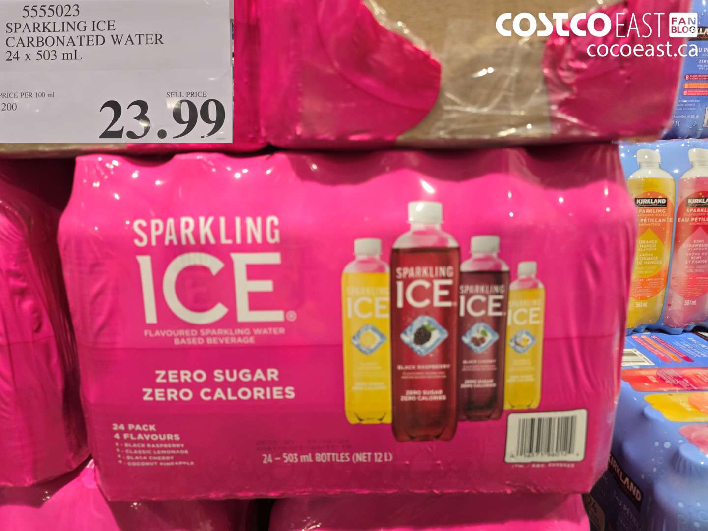 5555023 SPARKLING ICE CARBONATED WATER 24 X 503 ML $23.99