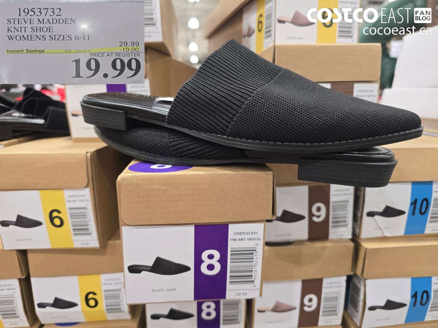 1953732 STEVE MADDEN KNIT SHOE WOMENS SIZES 6-11 ($10.00 INSTANT SAVINGS EXPIRES ON 2026-05-10) $19.99