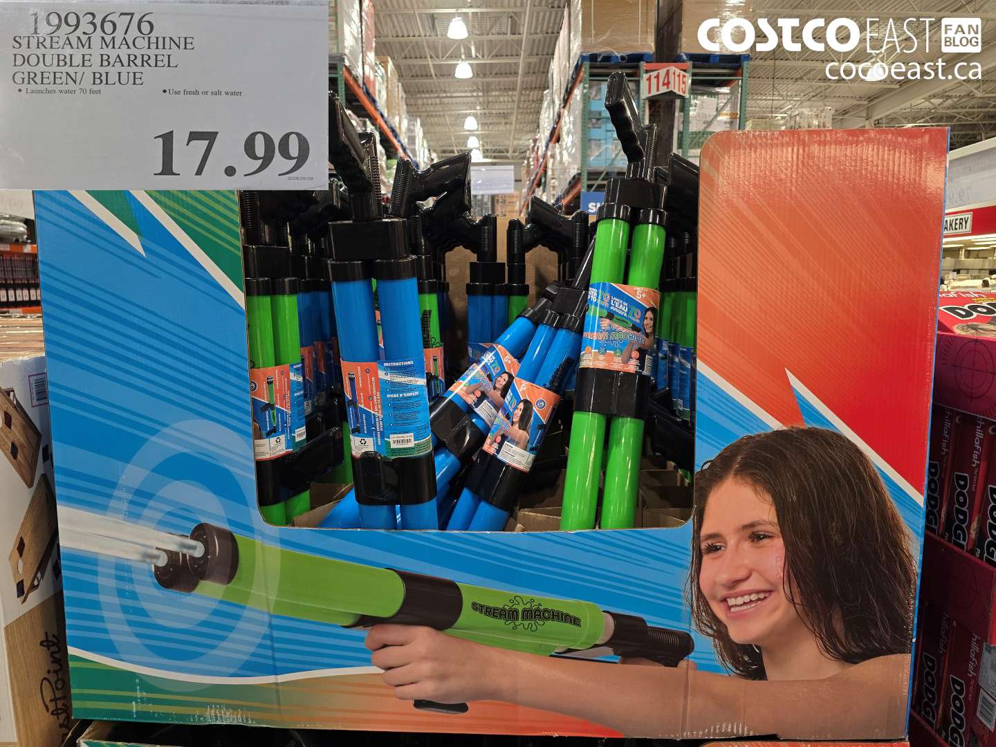 1993676 STREAM MACHINE DOUBLE BARREL GREEN/ BLUE $17.99