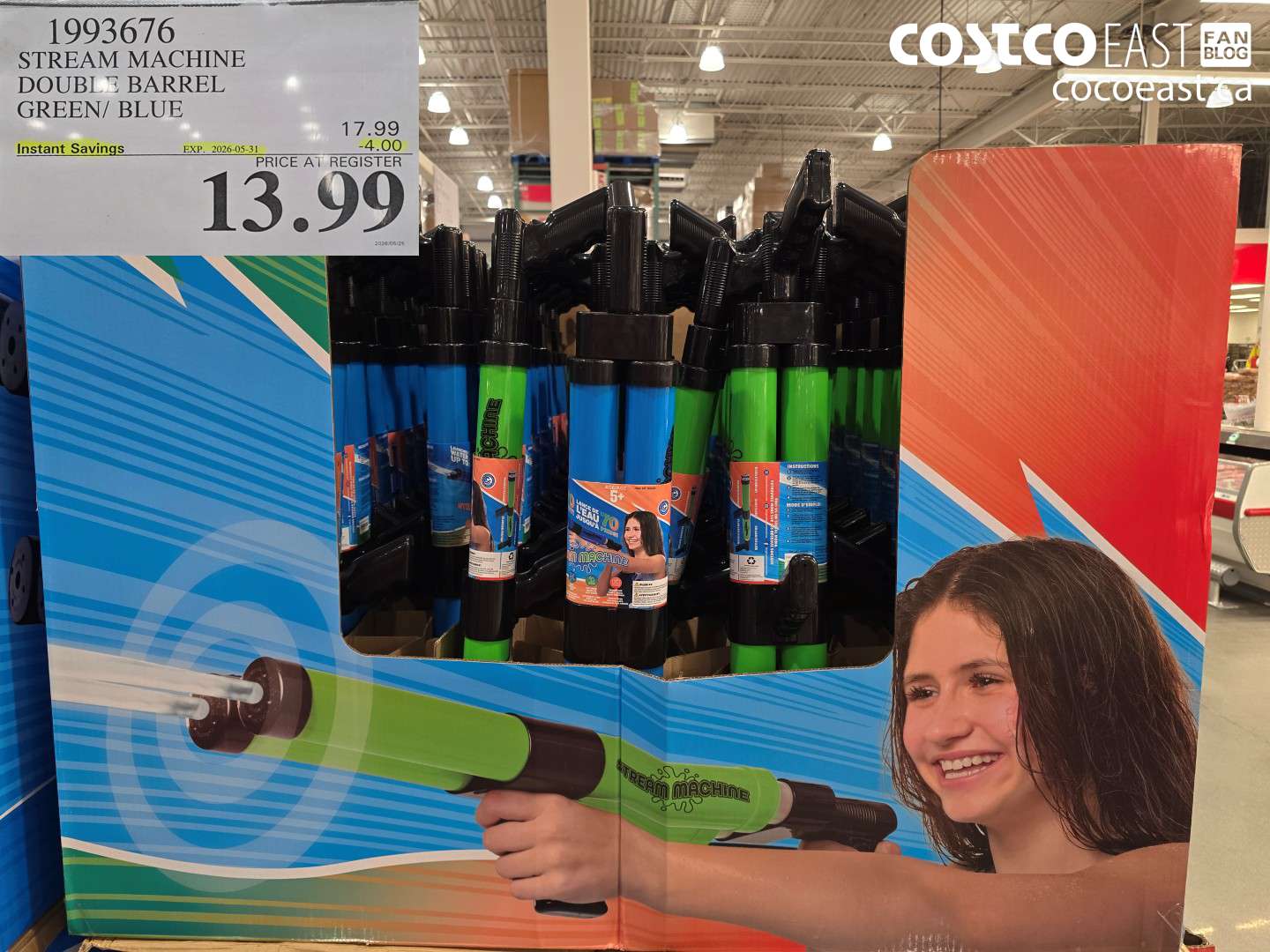 1993676 STREAM MACHINE DOUBLE BARREL GREEN/ BLUE ($4.00 INSTANT SAVINGS EXPIRES ON 2026-05-31) $13.99