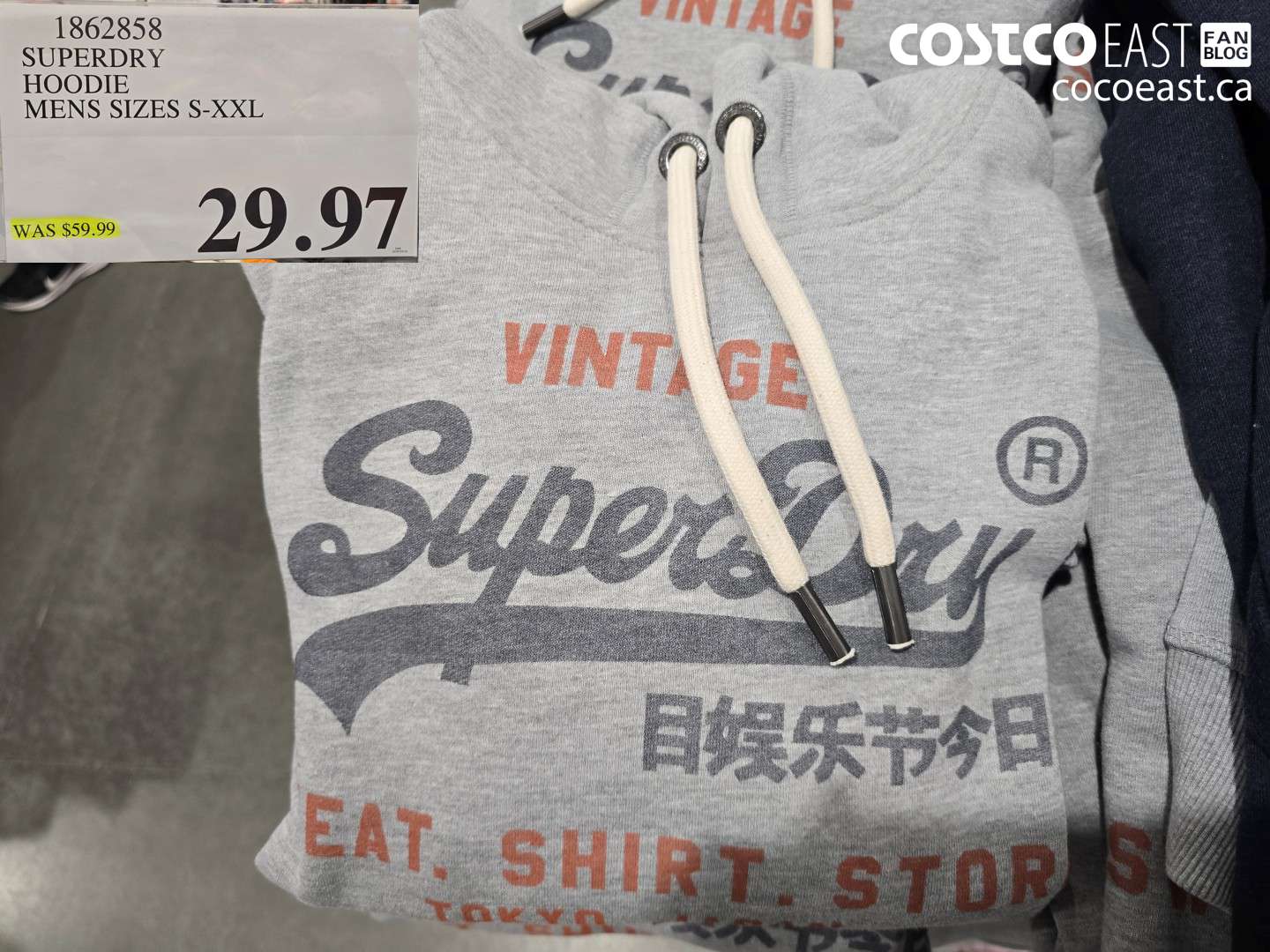 1862858 SUPERDRY HOODIE MENS SIZES S-XXL $29.97