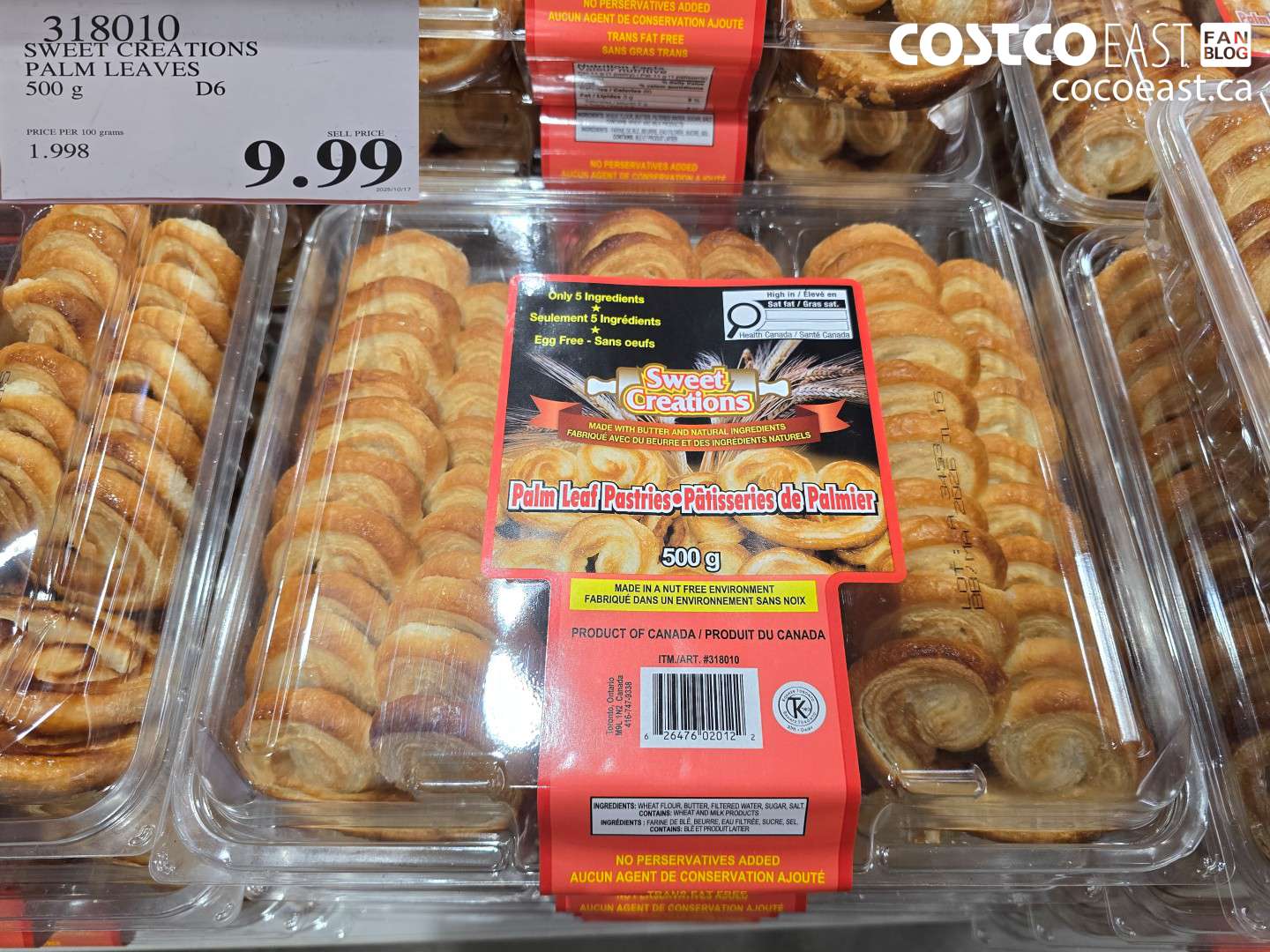 318010 SWEET CREATIONS PALM LEAVES 500 G $9.99