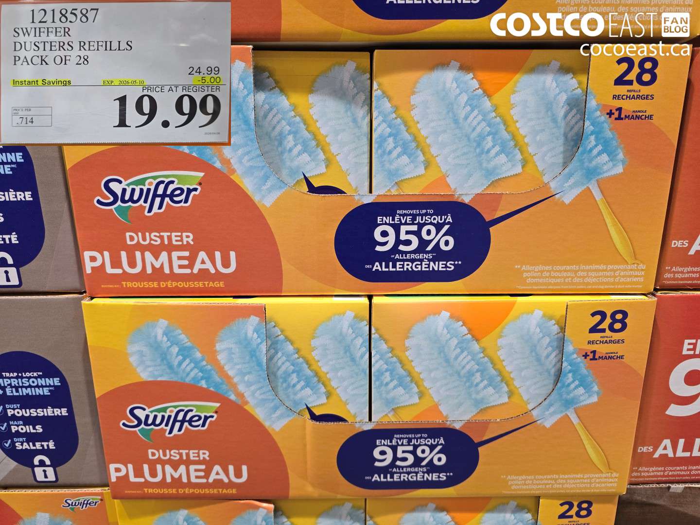1218587 SWIFFER DUSTERS REFILLS PACK OF 28 ($5.00 INSTANT SAVINGS EXPIRES ON 2026-05-10) $19.99