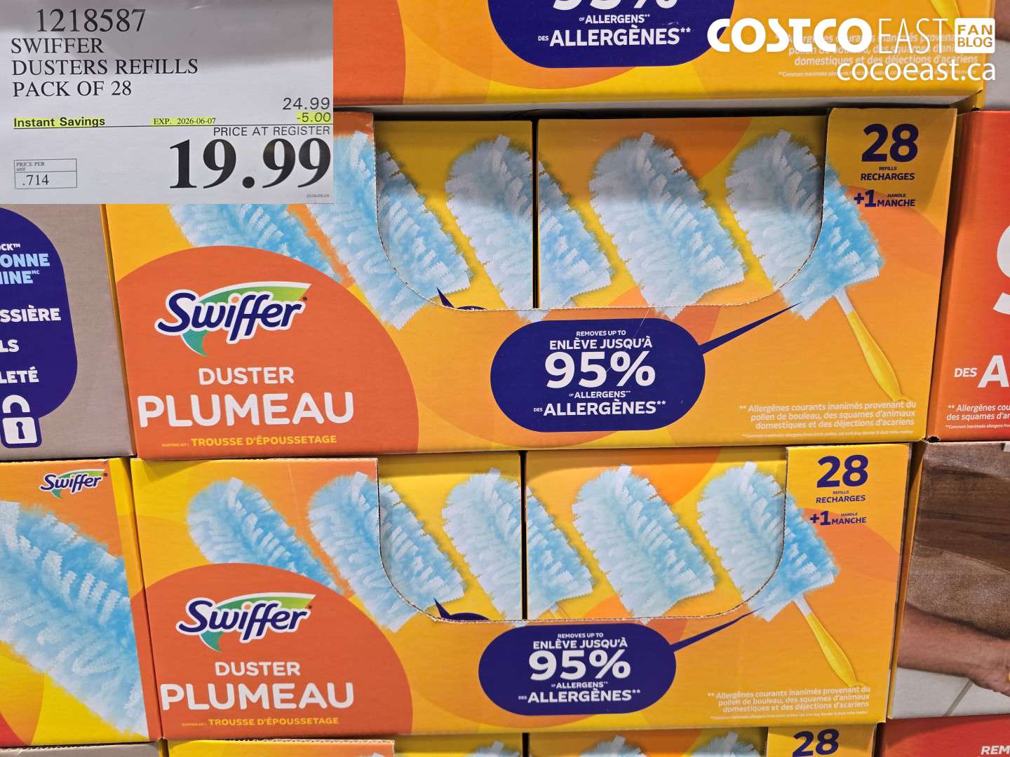 1218587 SWIFFER DUSTERS REFILLS PACK OF 28 ($5.00 INSTANT SAVINGS EXPIRES ON 2026-06-07) $19.99