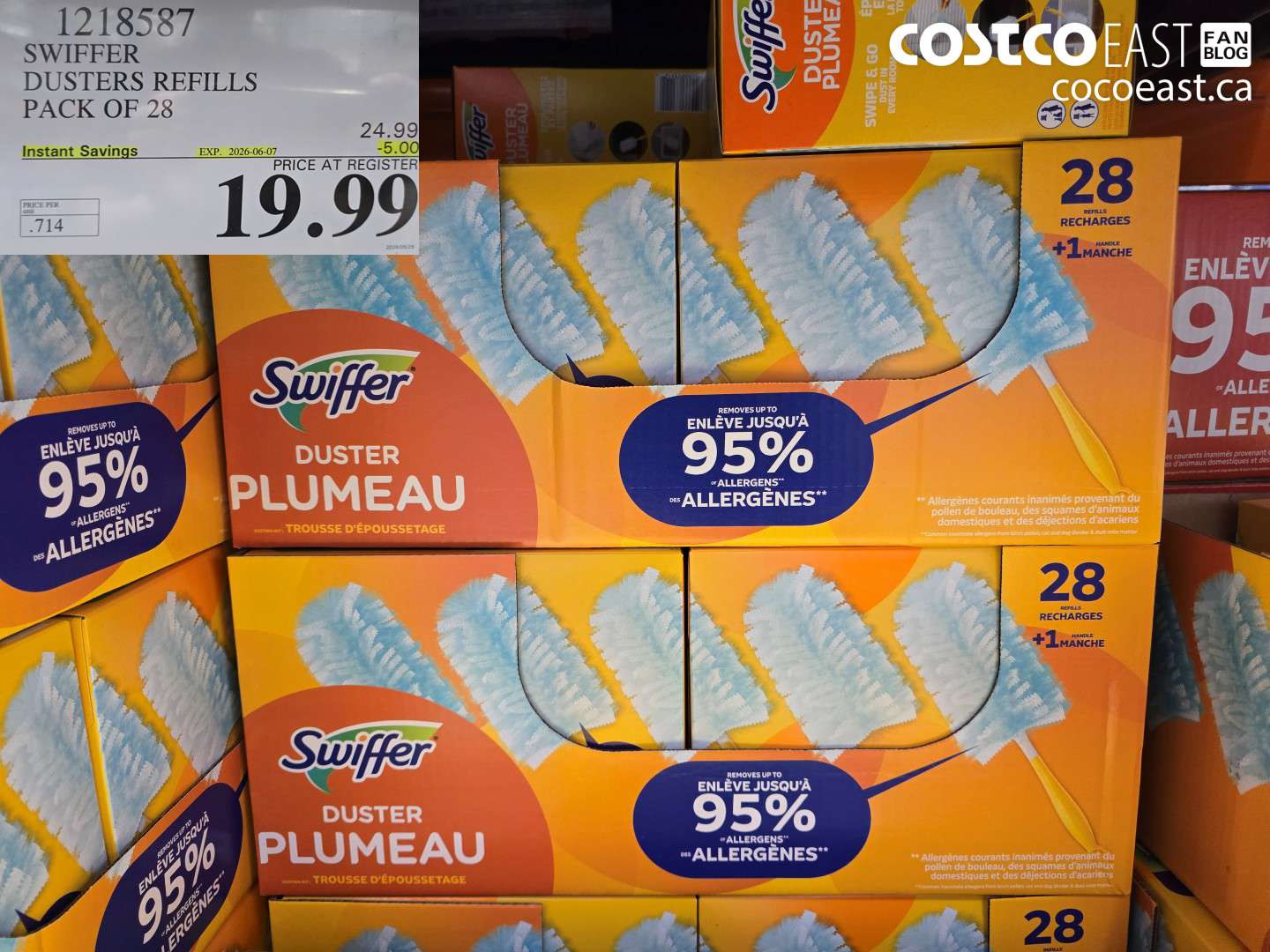 1218587 SWIFFER DUSTERS REFILLS PACK OF 28 ($5.00 INSTANT SAVINGS EXPIRES ON 2026-06-07) $19.99