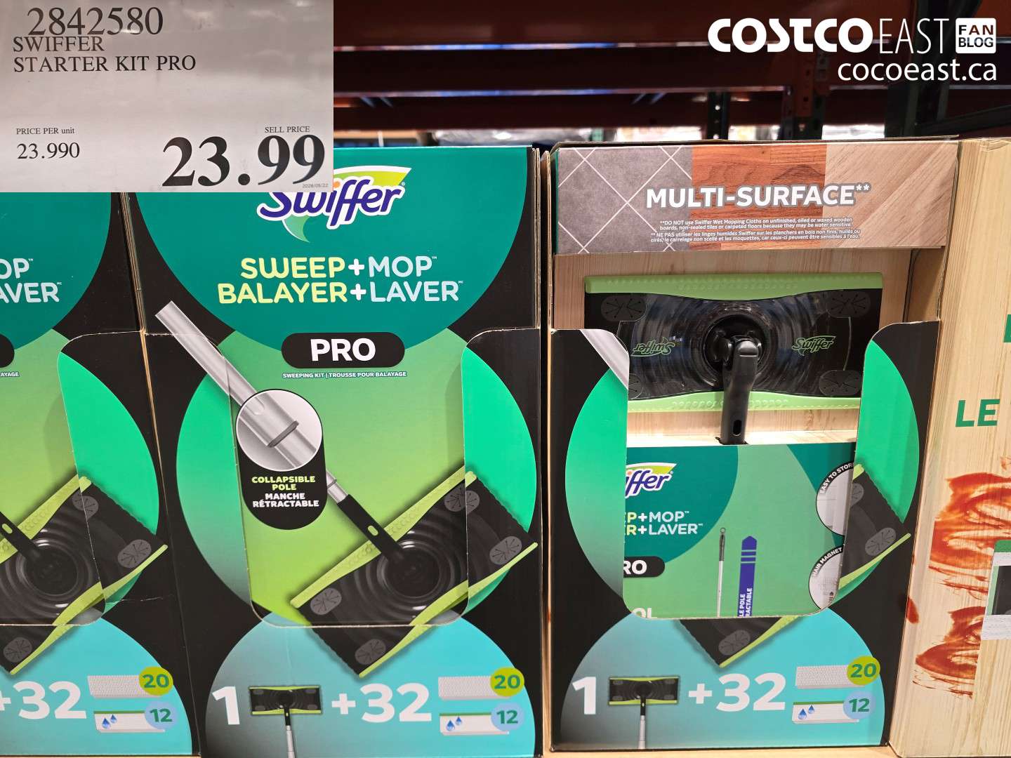 2842580 SWIFFER STARTER KIT PRO $23.99