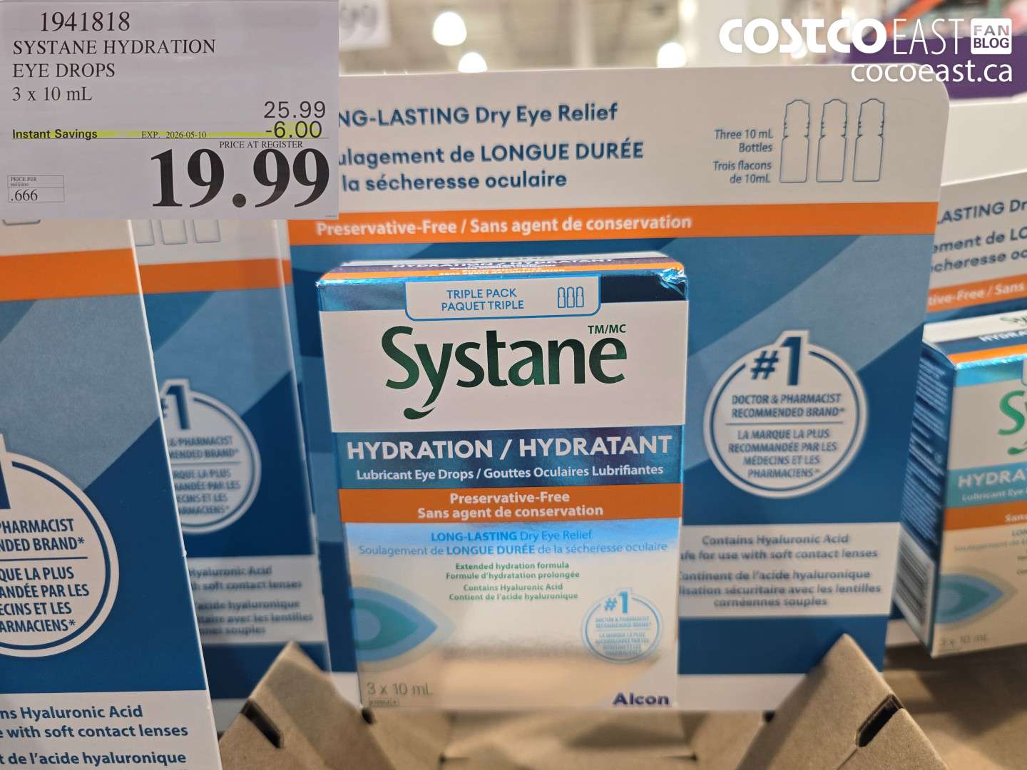 1941818 SYSTANE HYDRATION EYE DROPS 3 X 10 ML ($6.00 INSTANT SAVINGS EXPIRES ON 2026-05-10) $19.99