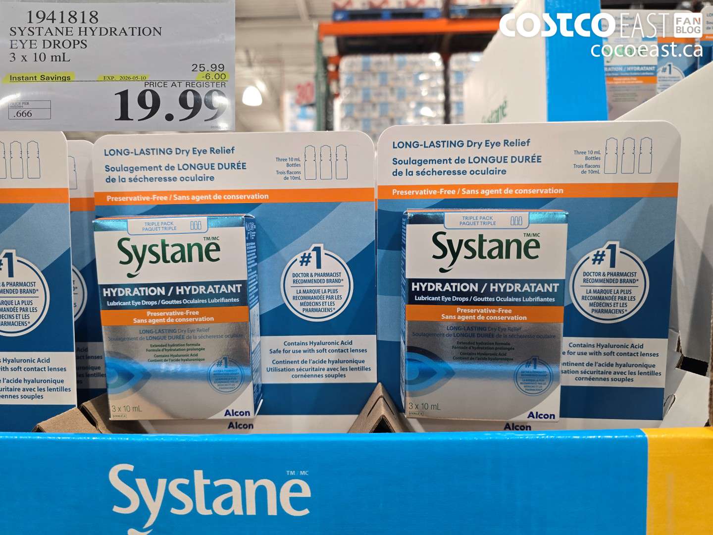 1941818 SYSTANE HYDRATION EYE DROPS 3 X 10 ML ($6.00 INSTANT SAVINGS EXPIRES ON 2026-05-10) $19.99