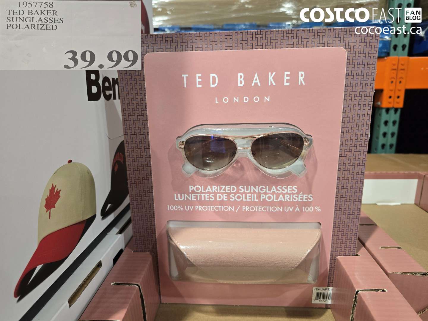 1957758 TED BAKER SUNGLASSES POLARIZED $39.99