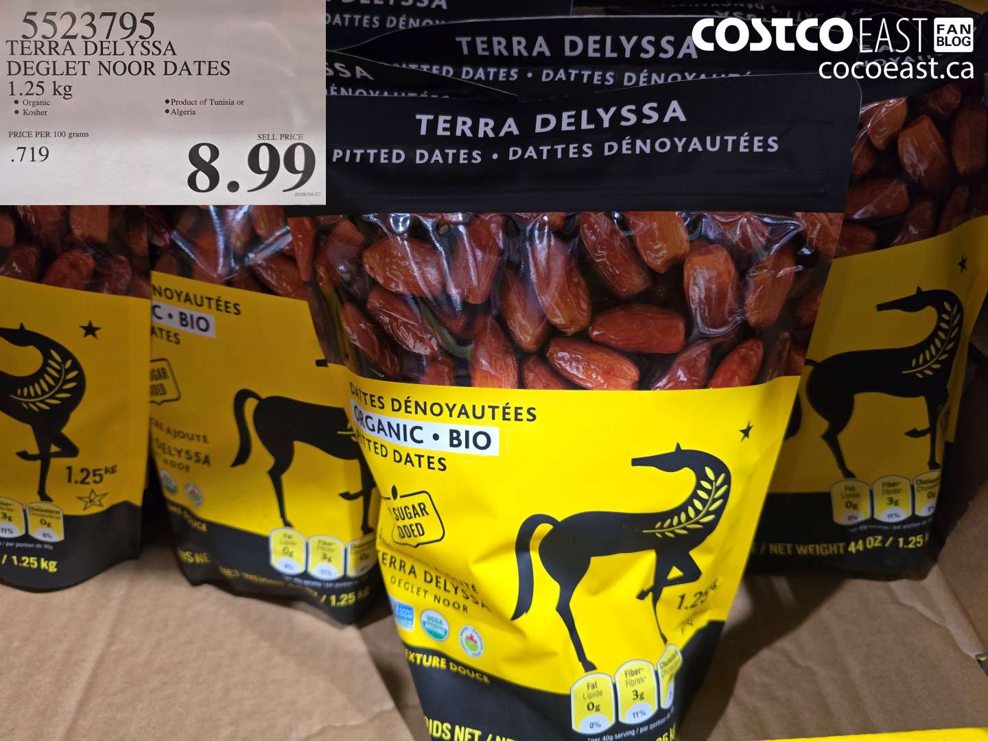 5523795 TERRA DELYSSA DEGLET NOOR DATES 1.25 KG $8.99