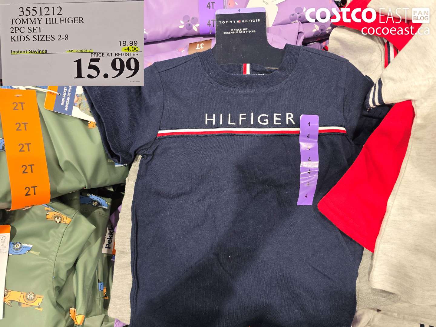 3551212 TOMMY HILFIGER 2PC SET KIDS SIZES 2-8 ($4.00 INSTANT SAVINGS EXPIRES ON 2026-05-17) $15.99