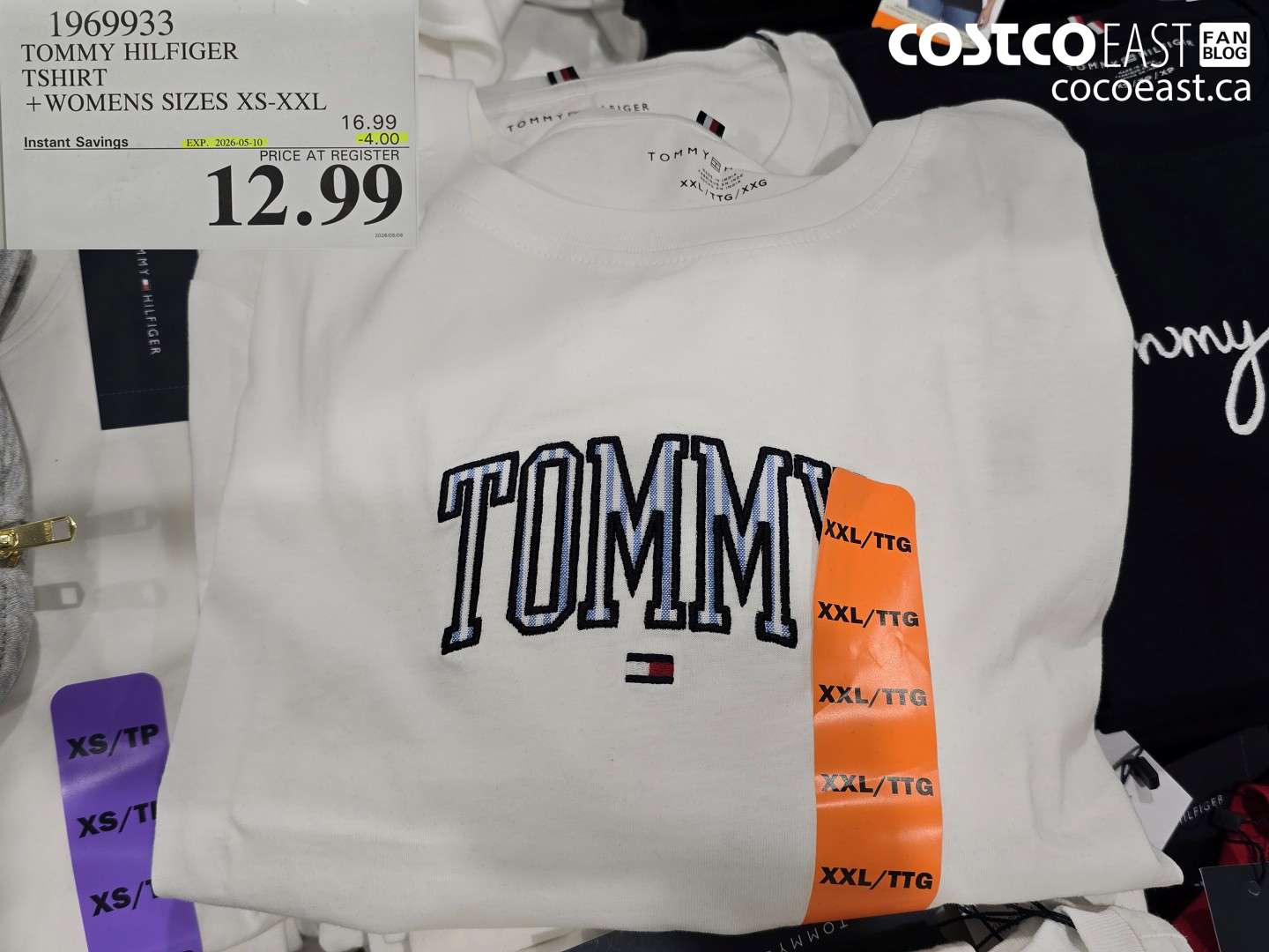 1969933 TOMMY HILFIGER TSHIRT WOMENS SIZES XS-XXL ($4.00 INSTANT SAVINGS EXPIRES ON 2026-05-10) $12.99