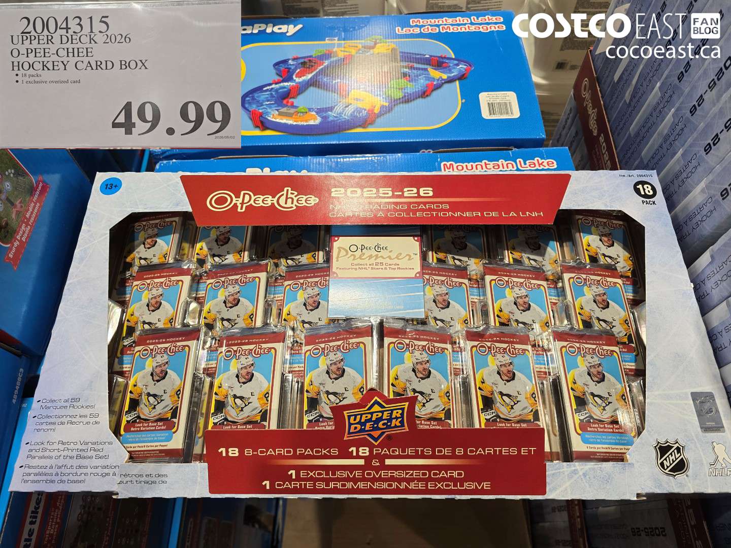 2004315 UPPER DECK 2026 O-PEE-CHEE HOCKEY CARD BOX $49.99
