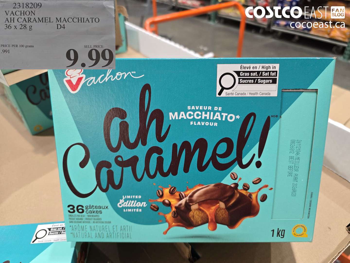 2318209 VACHON AH CARAMEL MACCHIATO 36 X 28 G D4 $9.99