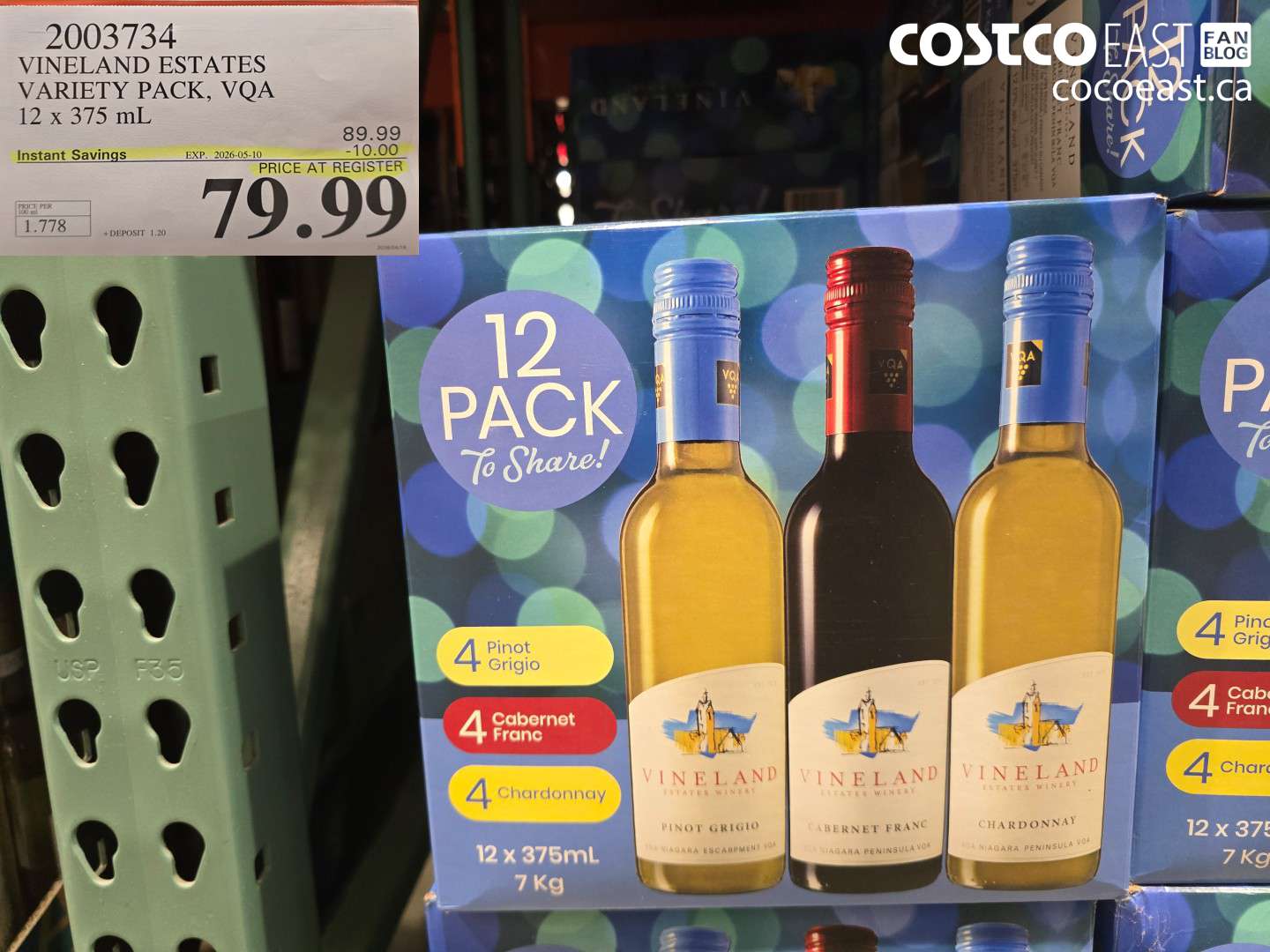 2003734 VINELAND ESTATES VARIETY PACK, VQA 12 X 375 ML ($10.00 INSTANT SAVINGS EXPIRES ON 2026-05-10) $79.99