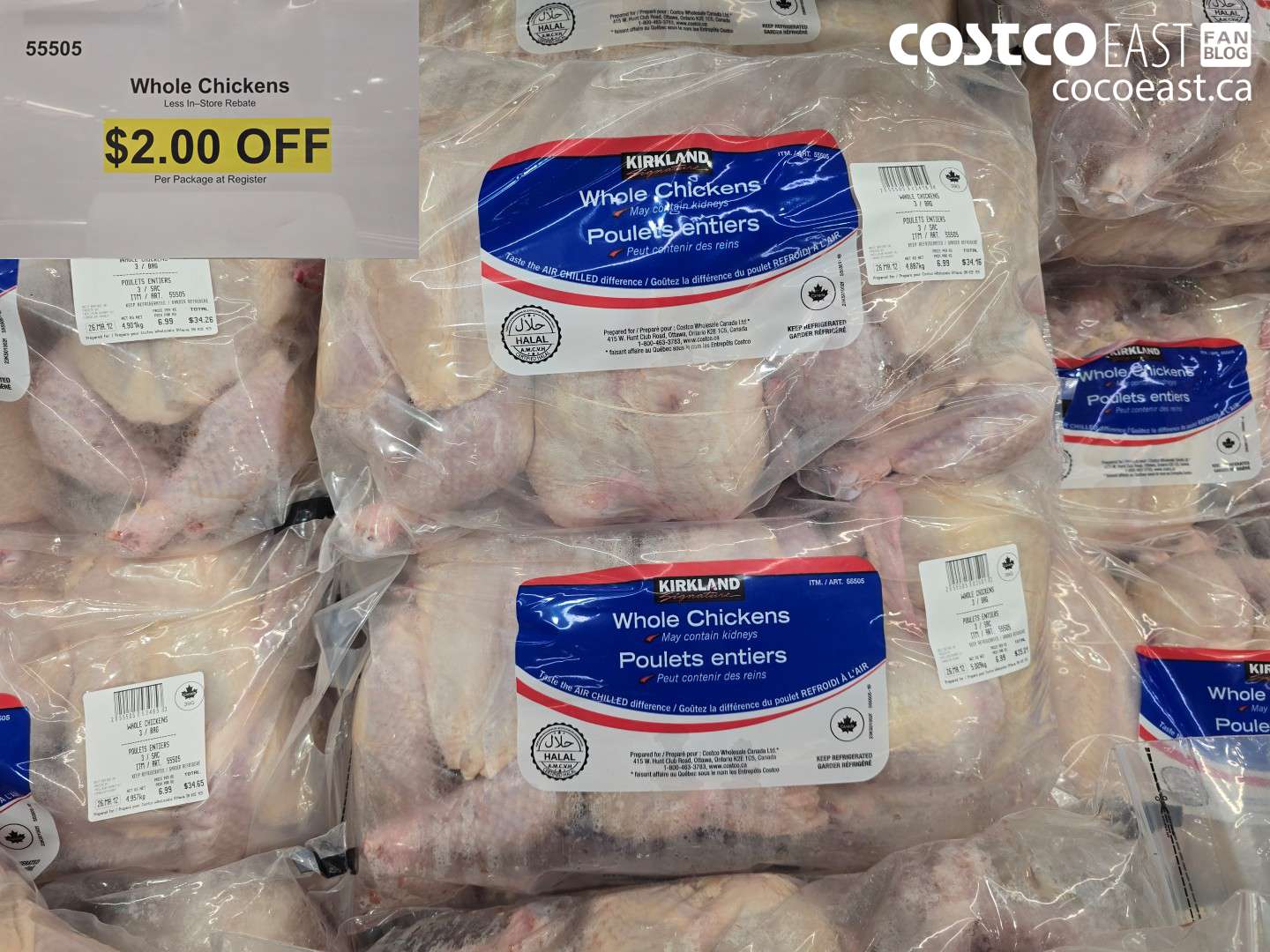 55505 WHOLE CHICKENS ($2.00 INSTANT SAVINGS)