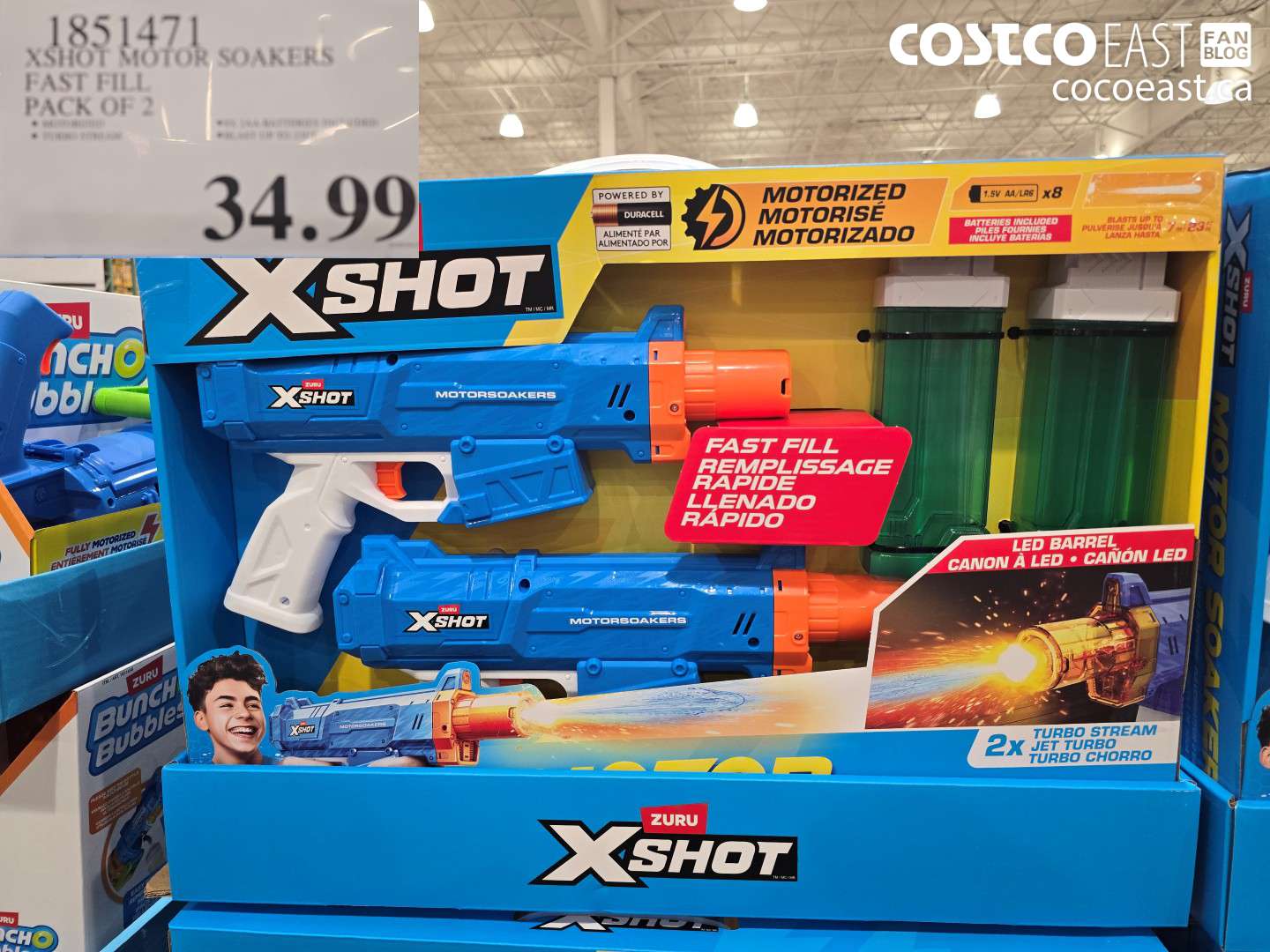 1851471 XSHOT MOTOR SOAKERS FAST FILL PACK OF 2 $34.99