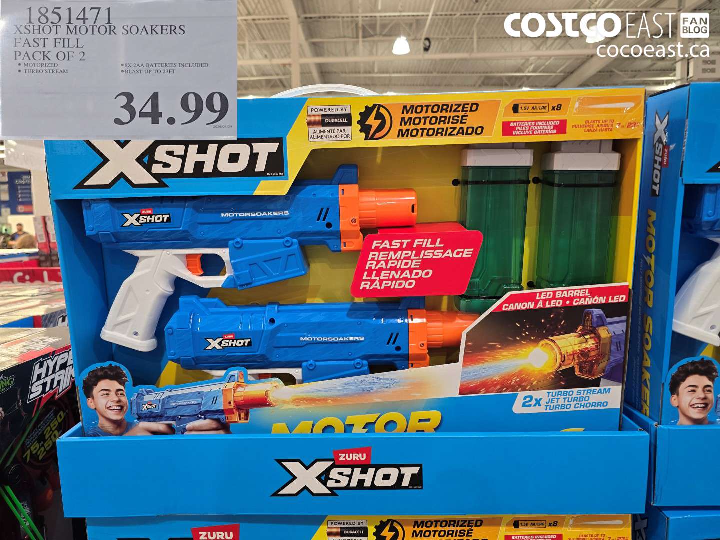 1851471 XSHOT MOTOR SOAKERS FAST FILL PACK OF 2 $34.99