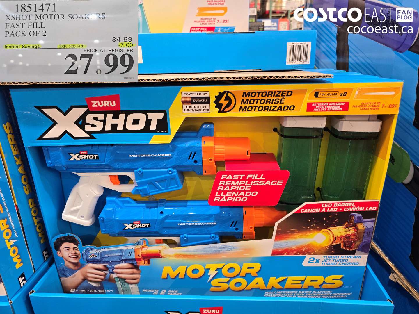 1851471 XSHOT MOTOR SOAKERS FAST FILL PACK OF 2 ($7.00 INSTANT SAVINGS EXPIRES ON 2026-05-31) $27.99