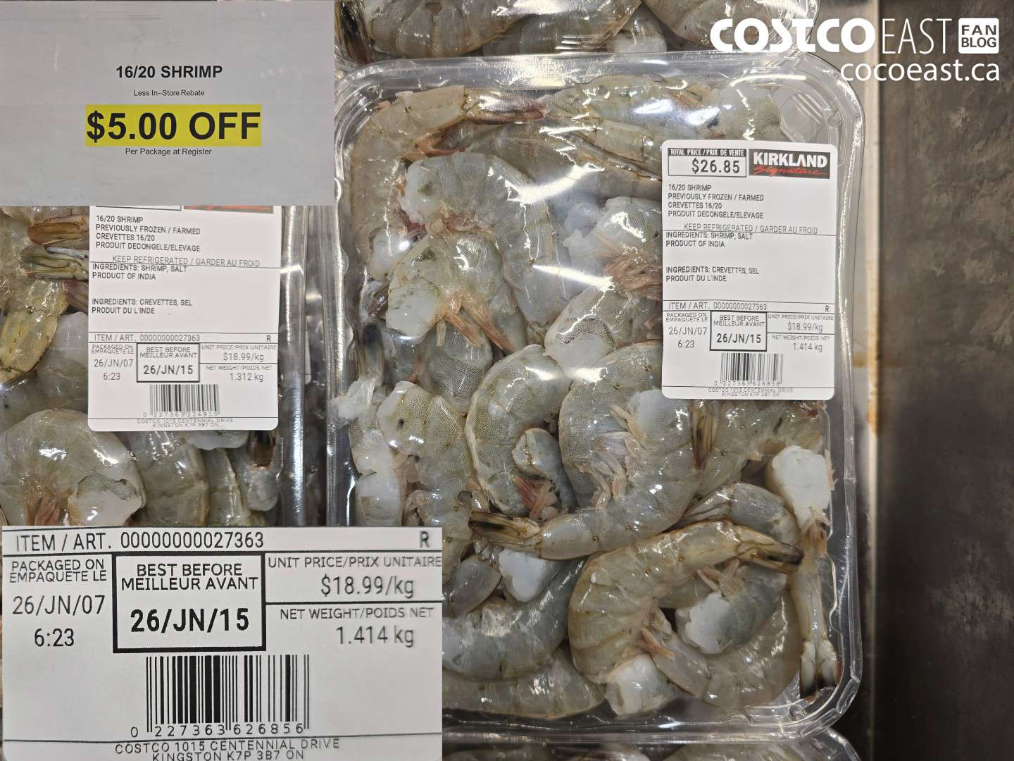 27363 16/20 SHRIMP ($5.00 INSTANT SAVINGS)