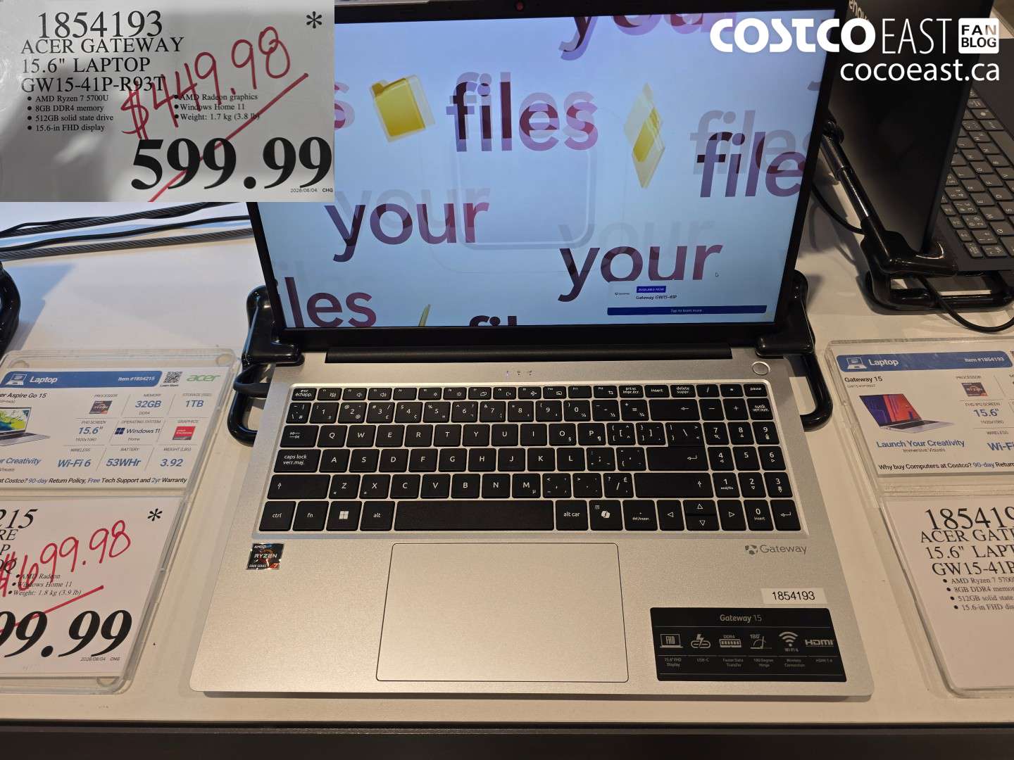 1854193 ACER GATEWAY 15.6
