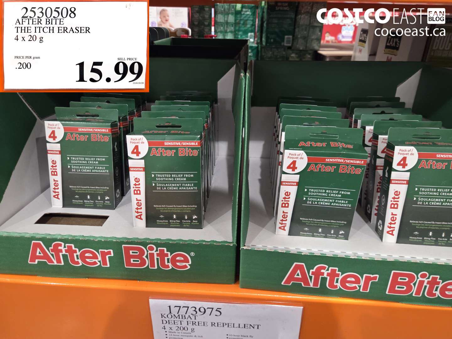 2530508 AFTER BITE THE ITCH ERASER 4 X 20 G $15.99