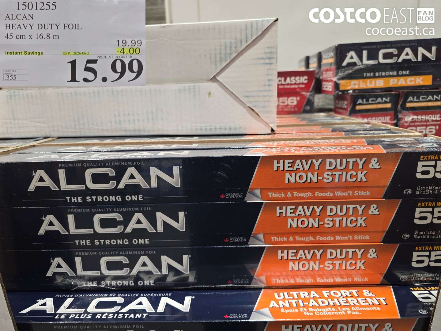 1501255 ALCAN HEAVY DUTY FOIL 45 CM X 16.8 M ($4.00 INSTANT SAVINGS EXPIRES ON 2026-06-21) $15.99