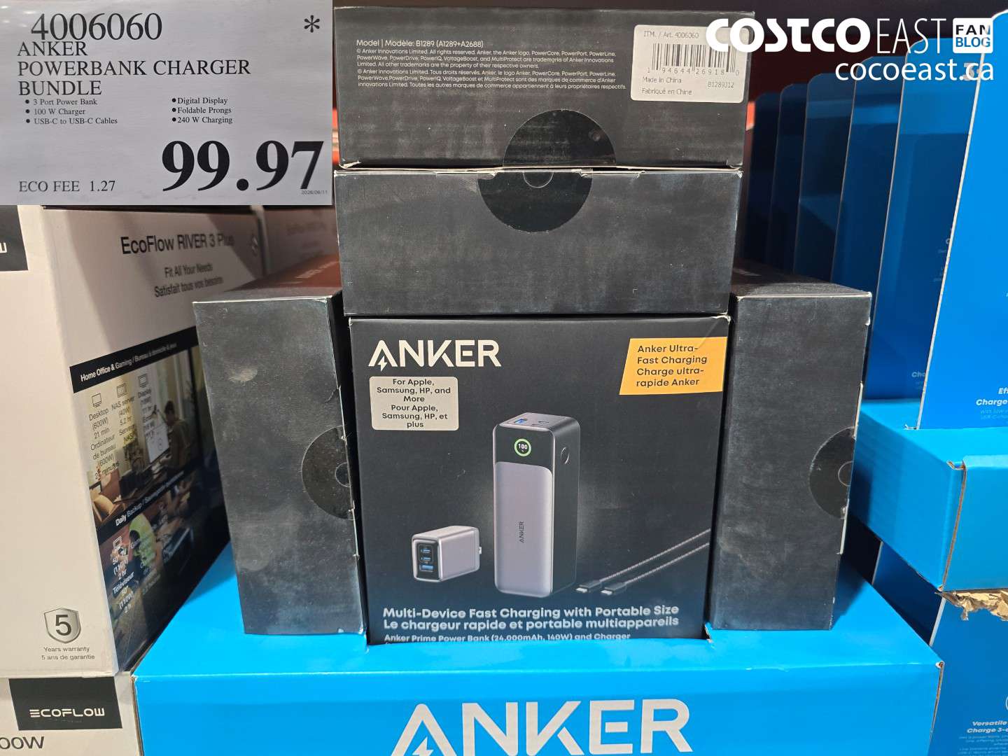 4006060 ANKER POWERBANK CHARGER BUNDLE $99.97