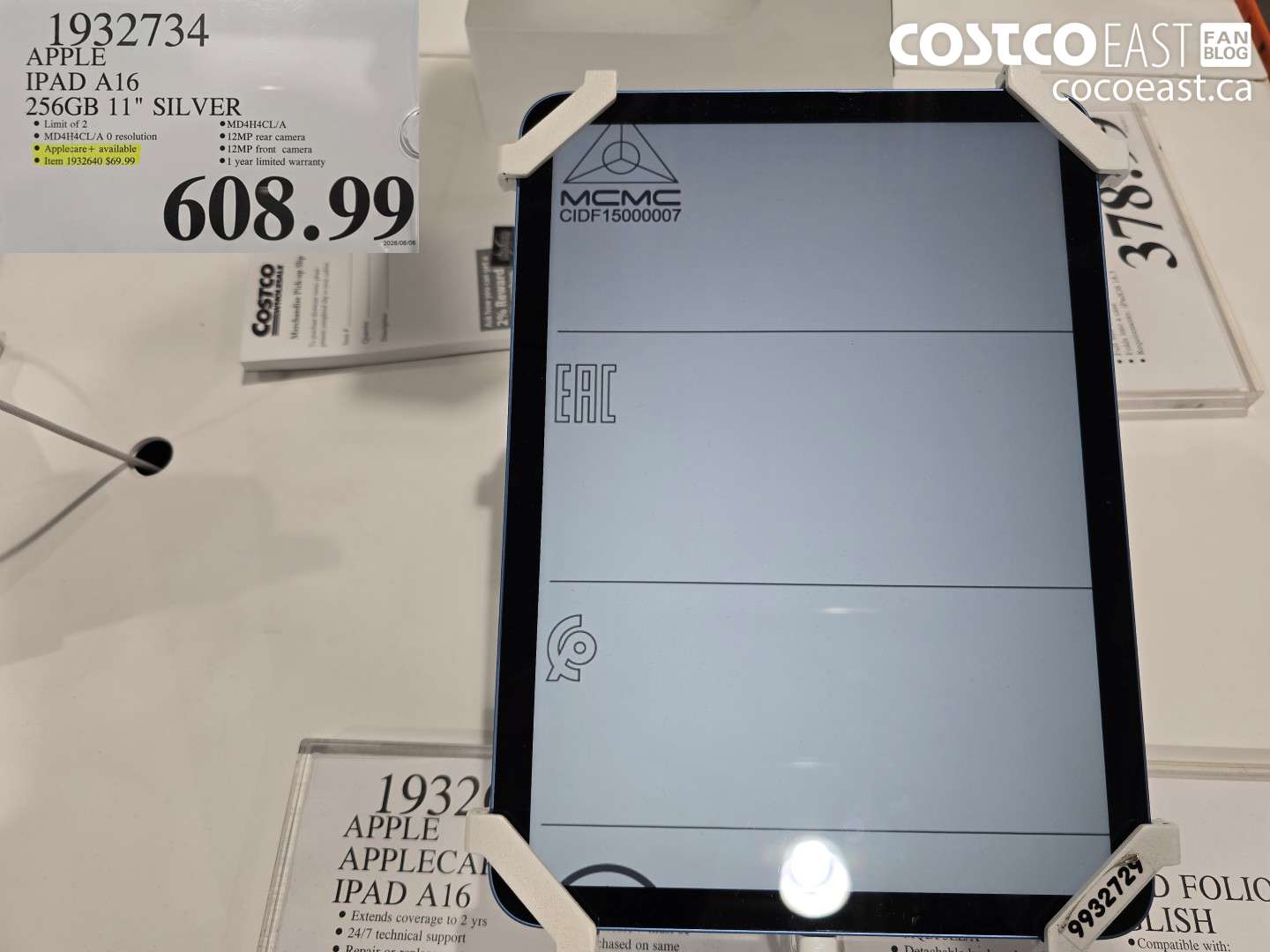 1932734 APPLE IPAD A16 256GB 11