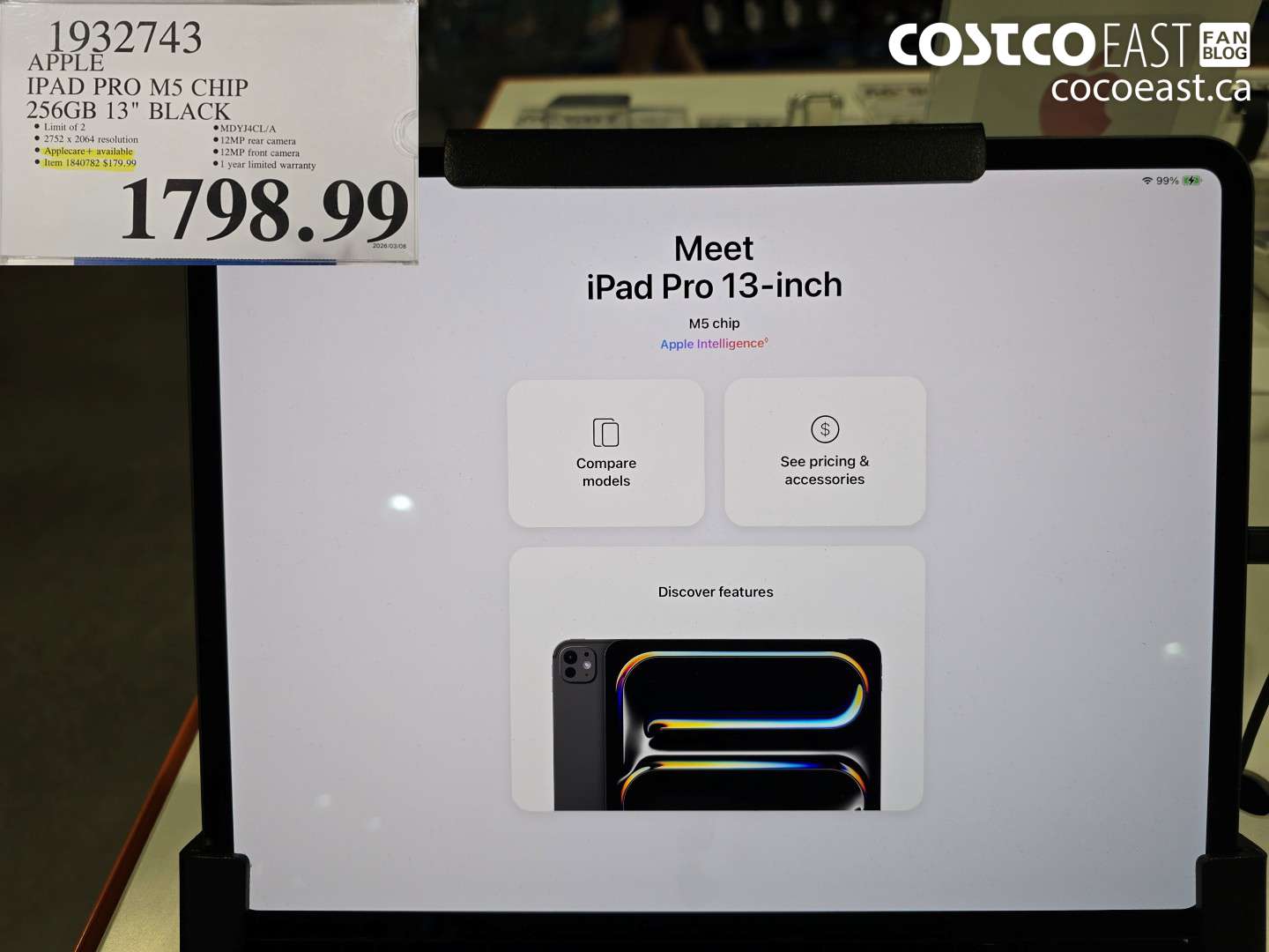 1932743 APPLE IPAD PRO M5 CHIP 256GB 13