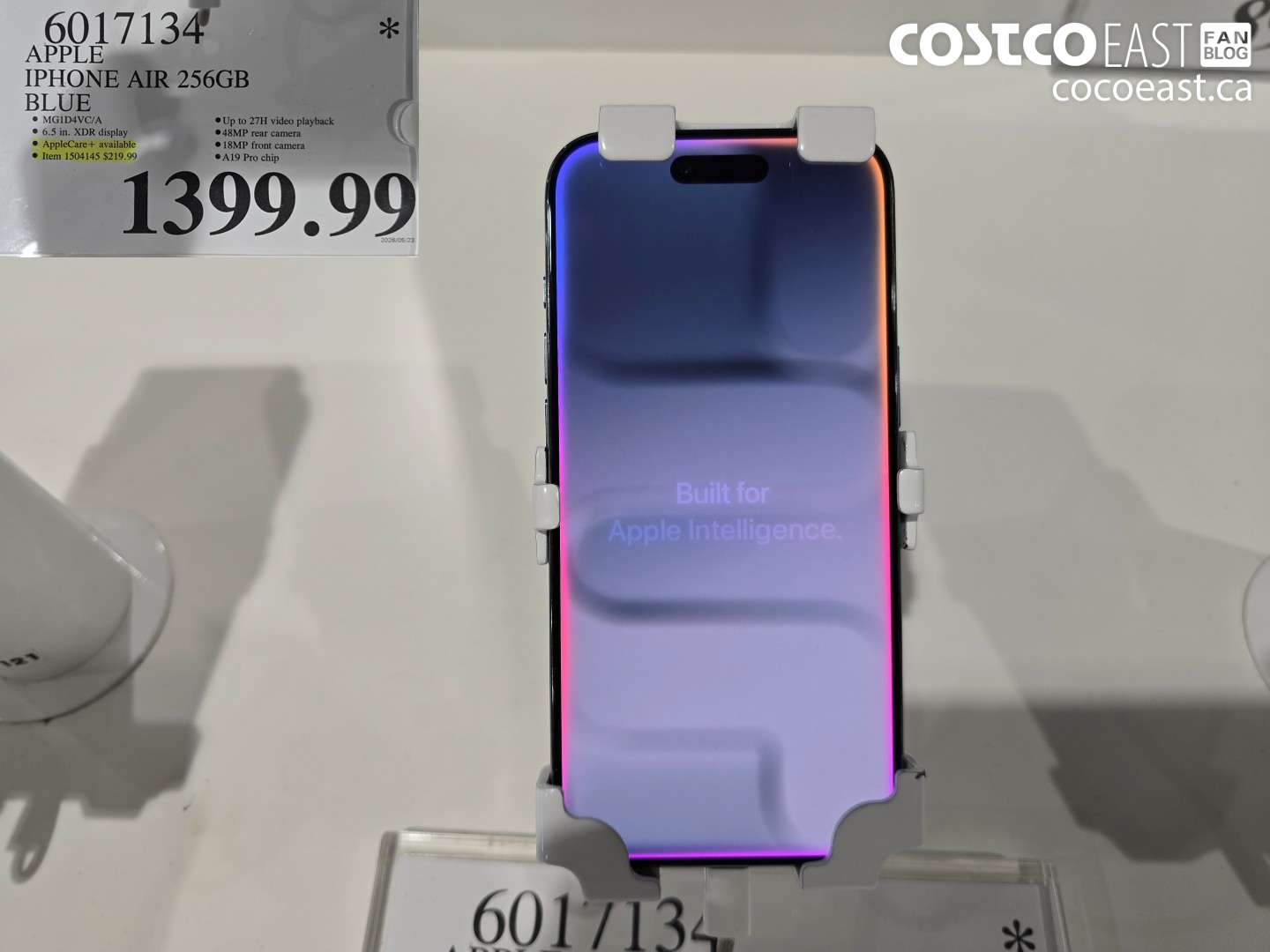 6017134 APPLE IPHONE AIR 256GB BLUE $1399.99