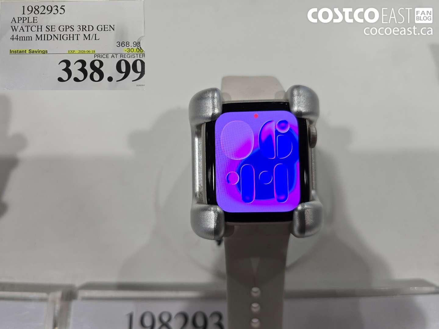 1982935 APPLE WATCH SE GPS 3RD GEN 44MM MIDNIGHT M/L ($30.00 INSTANT SAVINGS EXPIRES ON 2026-06-18) $338.99