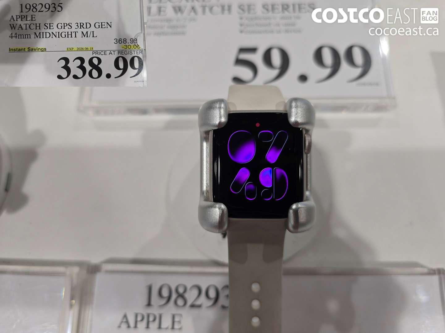 1982935 APPLE WATCH SE GPS 3RD GEN 44MM MIDNIGHT M/L ($30.00 INSTANT SAVINGS EXPIRES ON 2026-06-18) $338.99