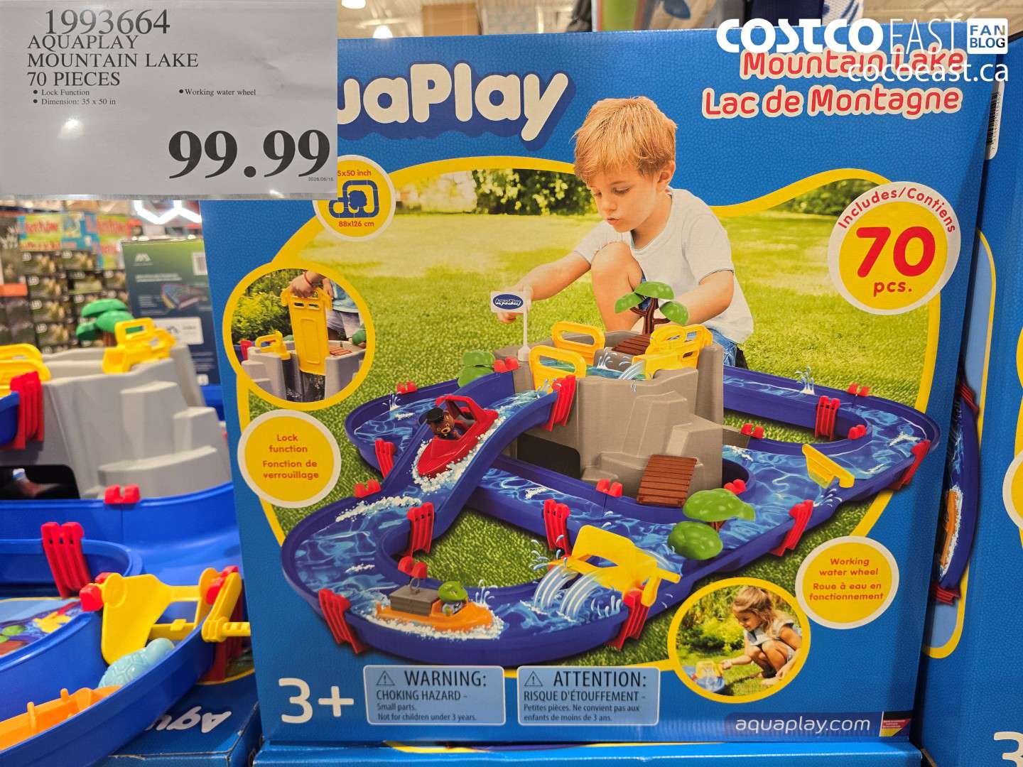 1993664 AQUAPLAY MOUNTAIN LAKE 70 PIECES $99.99