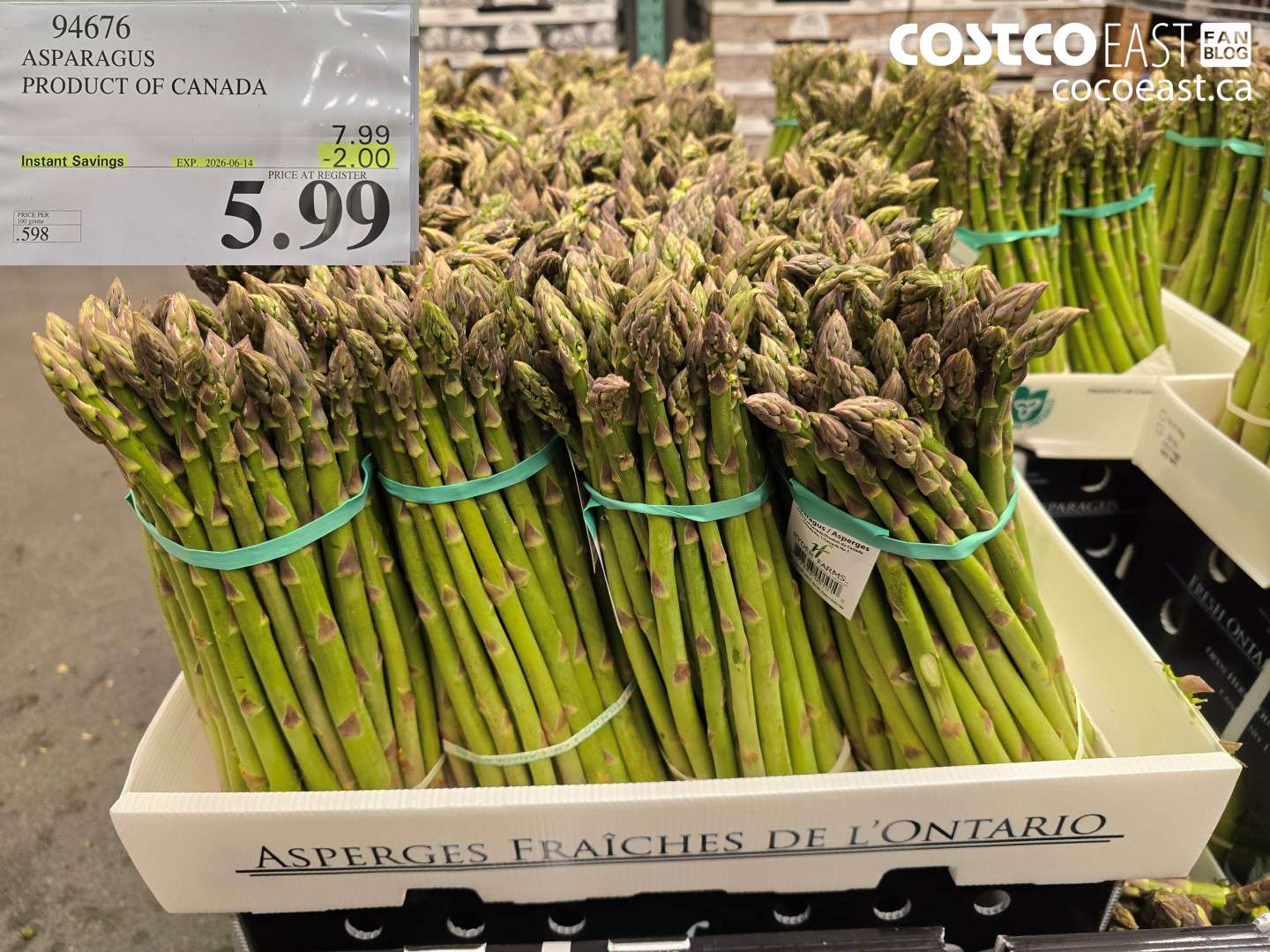 94676 ASPARAGUS PRODUCT OF CANADA ($2.00 INSTANT SAVINGS EXPIRES ON 2026-06-14) $5.99