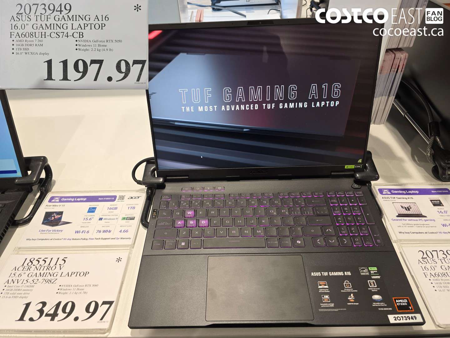 2073949 ASUS TUF GAMING A16 16.0