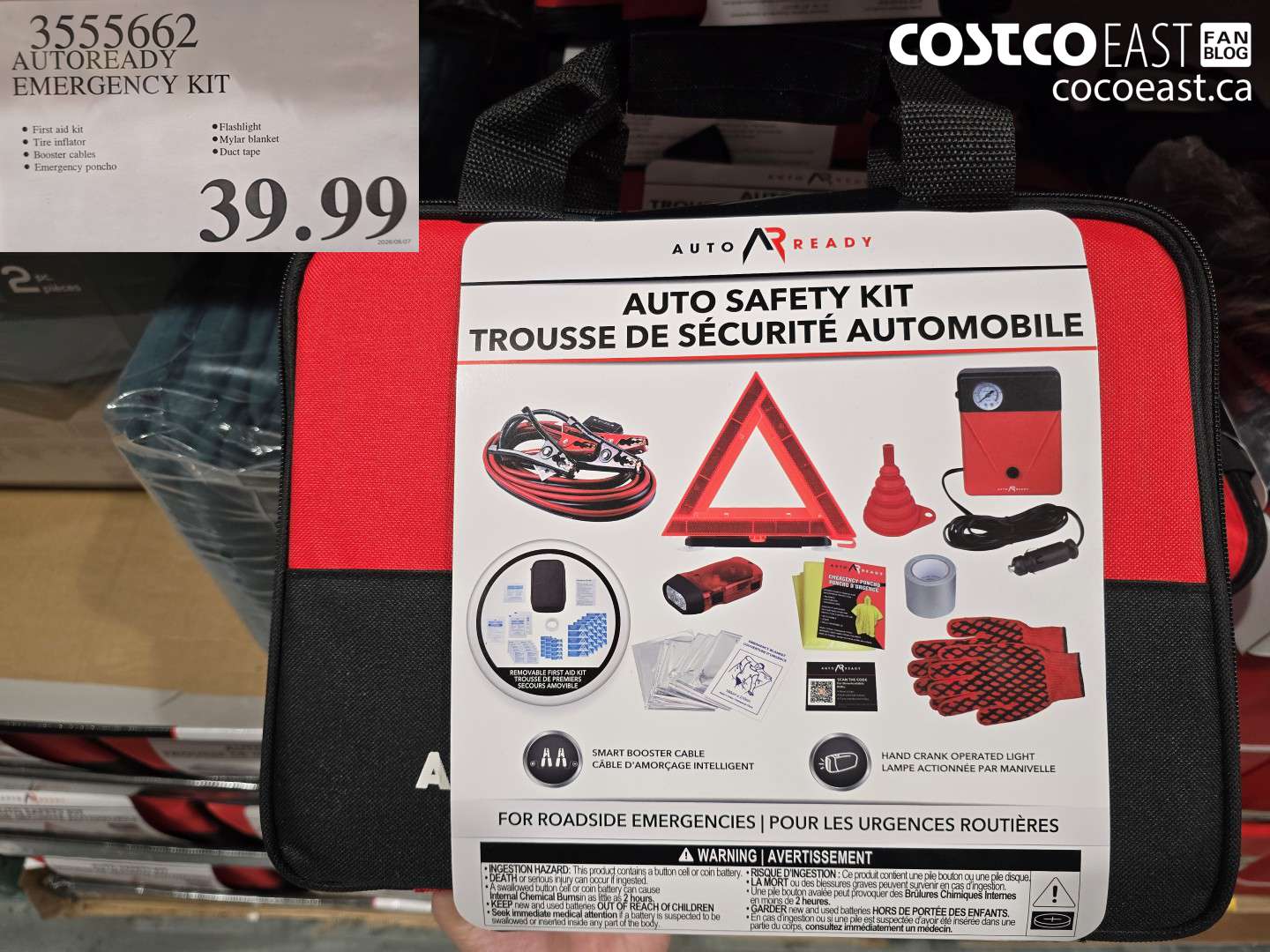 3555662 AUTOREADY EMERGENCY KIT $39.99