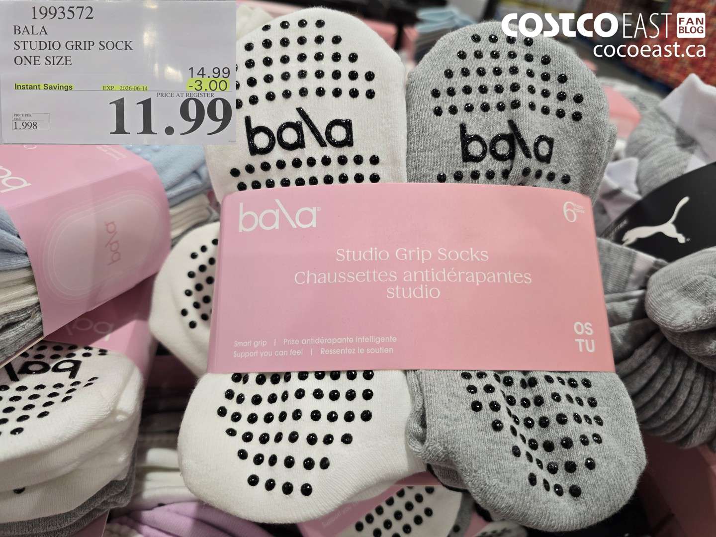 1993572 BALA STUDIO GRIP SOCK ONE SIZE ($3.00 INSTANT SAVINGS EXPIRES ON 2026-06-14) $11.99